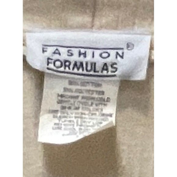 Vintage Womens Cardigan Beige Long Sleeve Open Front Plus 1X Fashion Formula - Picture 3 of 5